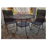 J2 - PATIO TABLE WITH TWO CHAIRS (Y5)