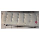 J2 - BENCH WITH UPHOLSTERED TOP & CHROME BASE