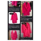 J4 - BOLD PINK BCBG WOOL COAT (M2)