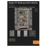 J4 - DISTRESSED FARMHOUSE BOOKSHELF DISPLAY (E10)