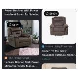 J4 - PLUSH POWER RECLINER CHAIR