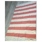 J4 - STRIPED FRINGED THROW BLANKET (K79)