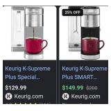 J4 - KEURIG COFFEE MAKER WITH PRESS (K1)