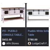 J4 - RUSTIC FARMHOUSE TV CONSOLE (A26)