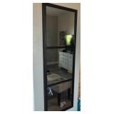 J4 - MODERN BLACK FRAMED WALL MIRROR (M8)
