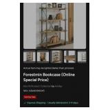 J4 - INDUSTRIAL FIVE TIER BOOKSHELF UNIT (E17)