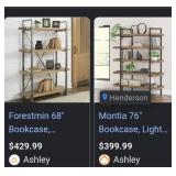 J4 - INDUSTRIAL WOOD BOOKSHELF UNIT (G1)
