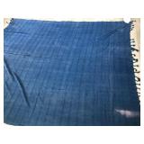 J4 - SOFT BLUE FRINGED BLANKET (K78)