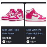 J4 - PINK NIKE HIGH TOP SNEAKERS (M3)