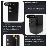 J4 - RETRO BLACK MINI FRIDGE (R29)