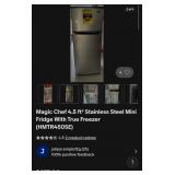 J4 - STAINLESS MAGIC CHEF REFRIGERATOR (G23)