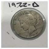 1922-D SILVER PEACE DOLLAR