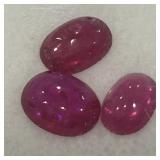 3.62CT CABOCHON RUBY GEMSTONES