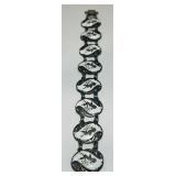 STERLING SILVER SIAM ETCHED BRACELET 25 GRS