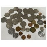 A LOT OF FOREIN COINS