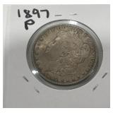 1897-P SILVER MORGAN DOLLAR