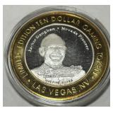 1/2 ONCE 999 CASINO SILVER TOKEN