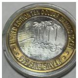 1/2 ONCE 999 CASINO SILVER TOKEN
