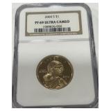 2004 1DOLLAR  PF69 ULTRA CAMEO