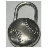 STERLING SILVER TIFFANY & CO BASEBALL  PADLOCK