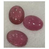 2.87CT CABOCHON RUBY GEMSTONES