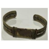 VINTAGE  MENS ELEPHANT CUFF BRACELET