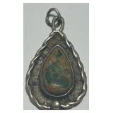 STERLING SILVER GEMSTONE PENDANT 3.20GRS