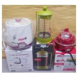 503 - YOGURT MAKER, COFFEE PRESS, EGG COOKER