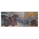 11 - THREE PIECES BUTTERFLY WALL DECOR (A235)