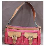 PP - DOONEY & BOURKE PINK TWIN POCKET SHOULDER BAG