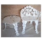 503 - PATIO / GARDEN SEAT & SIDE TABLE