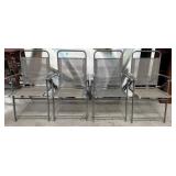 503 - FOUR FOLDING PATIO CHAIRS