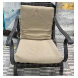 11 - RATTAN ARMCHAIR WITH CUSHIONS