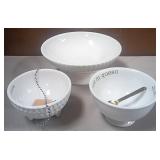 43 - NEW WMC THREE SNACK BOWLS (M111)