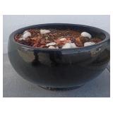503 - GLAZED CLAY PLANTER POT 15'DIA