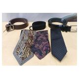 11 - LOT OF MEN'S TIES & BELTS (U30)