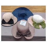 11 - LOT OF FOUR HATS