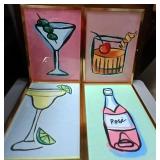 43 - NEW WMC FOURPIECES FRAMED ART 14X20' (M78)