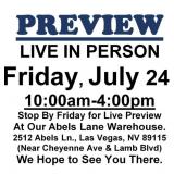 PREVIEW LIVE IN PERSON - Friday, July 24th