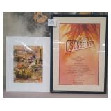 11 - TWO PIECES FRAMED & MATTED ART (J49)