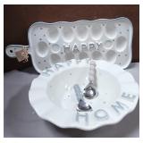43 - NEW WMC EGG DISH & HAPPY HOME BOWL (M98)