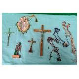11 - ROSARY BEADS, CRUCIFIX (L37)