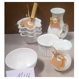43 - NEW WMC NESTING DISHES, CREAMER, BOWLS