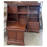 520 - HOME OFFICE DESK & WALL UNIT SET (J126)