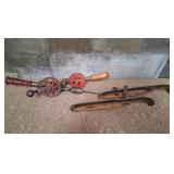 520 - ANTIQUE HAND TOOLS & ICE SKATES (N92)