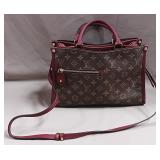 PP - V MONOGRAM BURGUNDY HANDBAG (PP3)