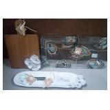 43 - NEW WMC CUTTING BOARD, APPETIZER PLATTERS