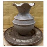 11 - CERAMIC VASE & PLATE (P18)