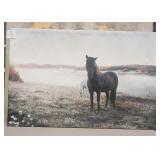 11 - HORSE ART FRAMED 31X47'