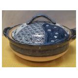 11 - JAPANESE DONABE CLAY POT WITH LID